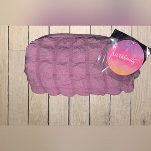 Ulta Beauty Purple Textured Cosmetic Bag